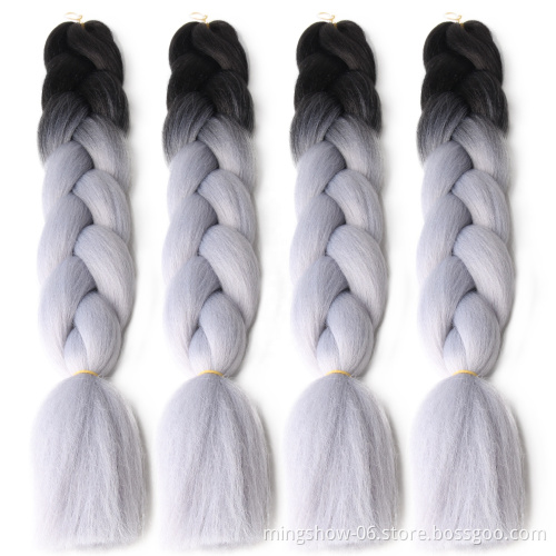 24"Women Ombre Two Tone Jumbo Twist Braids Synthetic Hair Braiding Extension